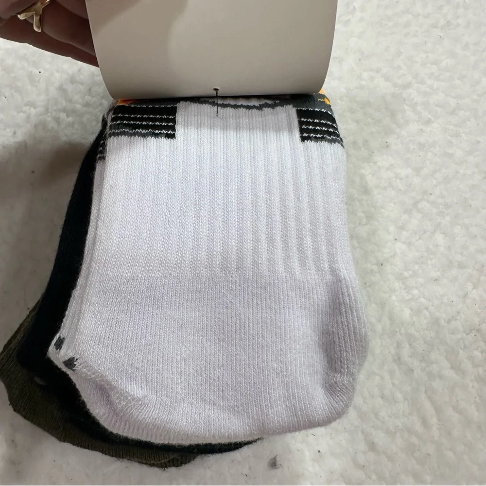 Boy’s Under Armour Cushioned Crew Socks - Black, White, Olive